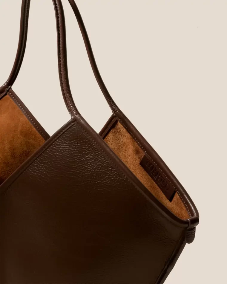 Hereu Women Dark Brown Calella Distressed - Leather Tote Bag Shoulder Bags - Image 3