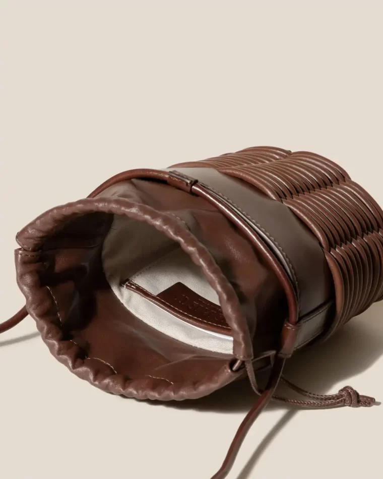 Hereu Women Tan Pinar Bucket - Braided Detail Crossbody Bag Crossbody Bags - Image 3