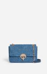 Indigo Large Bag Moon In Linen Made In Italy Quilted Bags Vanessa Bruno Women