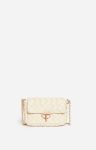 Ivory Crossbody Bags Vanessa Bruno Women Small Braided Leather Moon Bag In Lambskin Leather