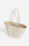 Ivory Shoulder Bags Large Leather Daily Tote In Cowhide Leather Vanessa Bruno Women - Image 5