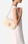 Ivory Women Vanessa Bruno Medium Braided Leather Moon Bag In Lambskin Leather Crossbody Bags - Image 2