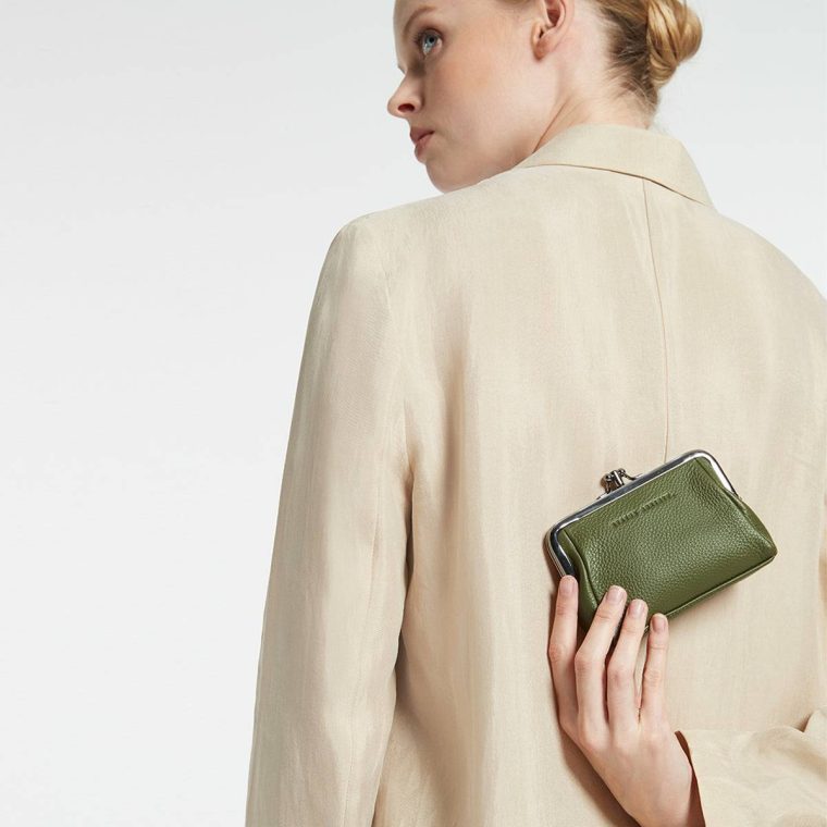 Khaki Women Status Anxiety Volatile Wallet - Khaki Small - Image 5