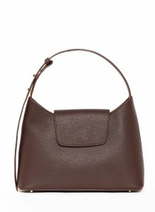 Kitten Pebbled Leather Dark Brown Women Elleme Envelope Brown