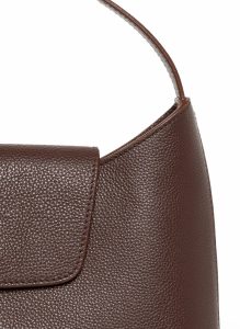 Kitten Pebbled Leather Dark Brown Women Elleme Envelope Brown - Image 5