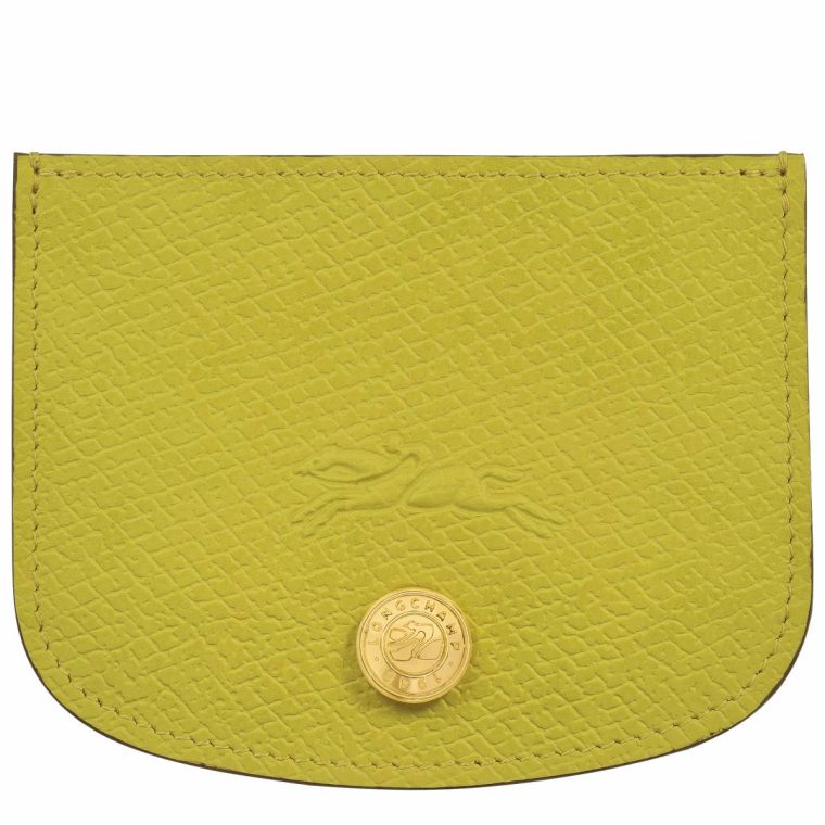 Kiwi Green Épure Card Holder Kiwi Green - Leather Women Cardholders & Coin Purses Longchamp
