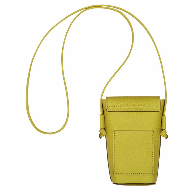 Kiwi Green Épure Phone Case With Leather Lace Kiwi Green - Leather Longchamp Phone Cases Women - Image 4