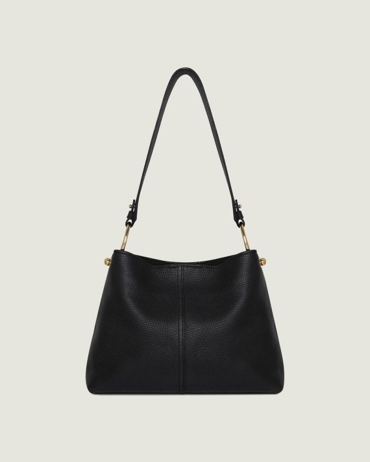 Lana Hobo Strathberry Women Black Shoulder Bags - Image 3
