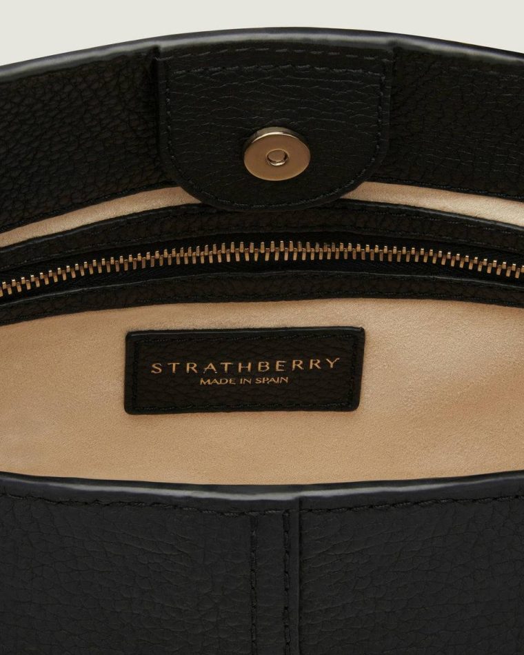 Lana Hobo Strathberry Women Black Shoulder Bags - Image 5