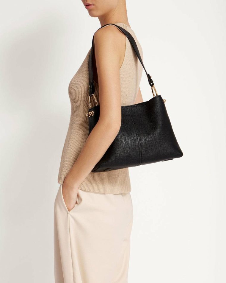 Lana Hobo Strathberry Women Black Shoulder Bags