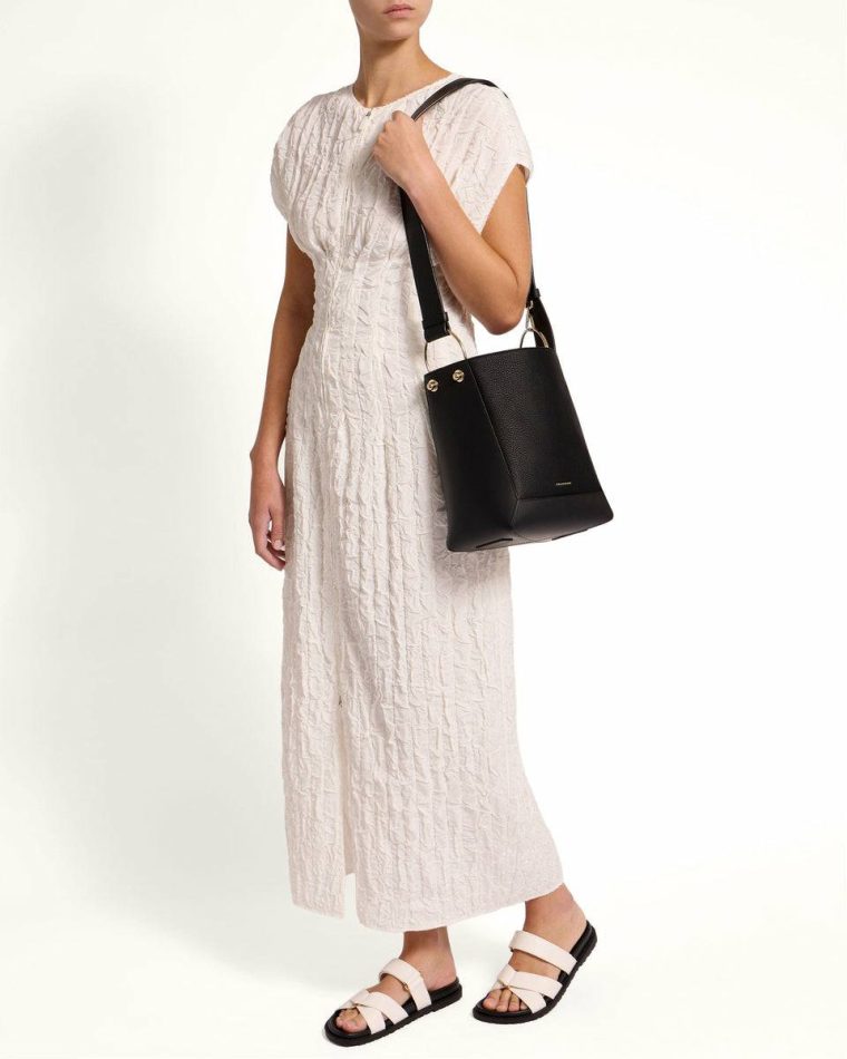 Lana Midi Bucket Bag Black Women Strathberry Shoulder Bags