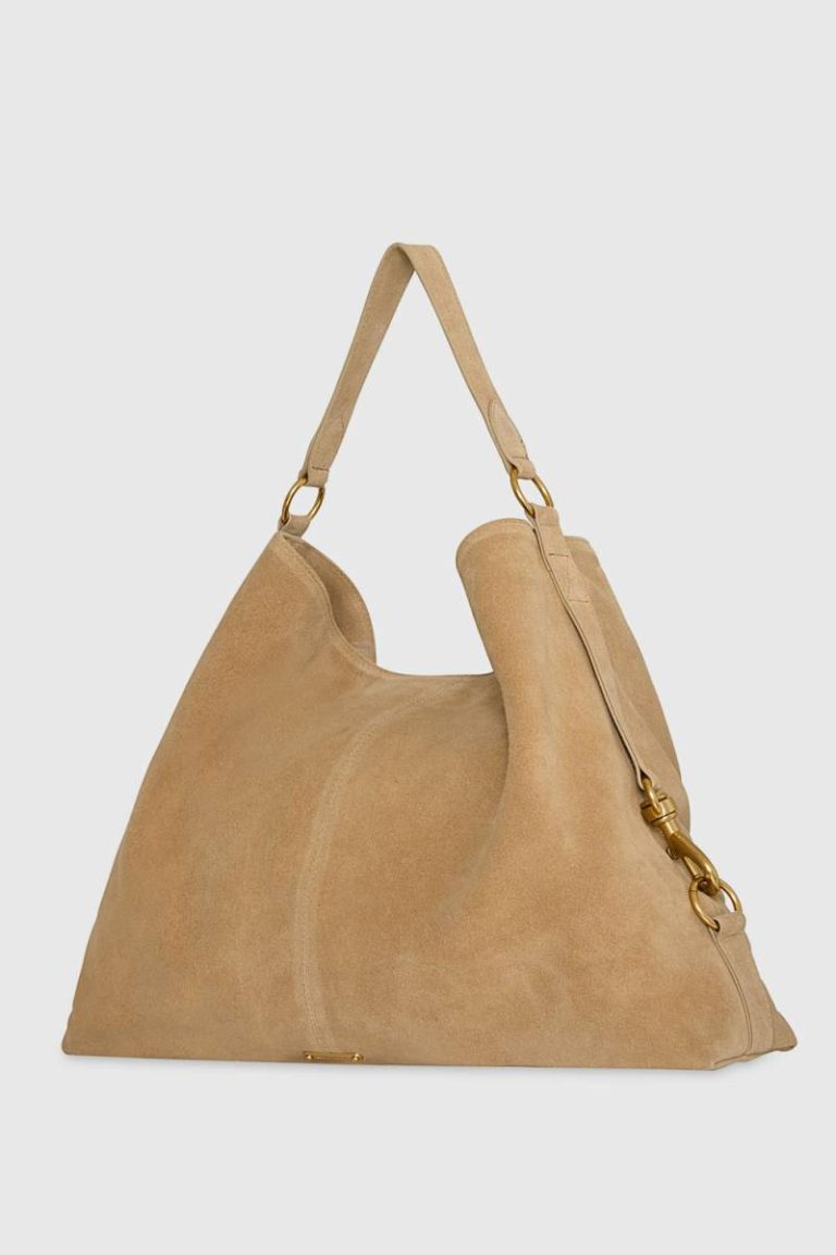 Large Buckle Hobo Hobo Bag Women Camel Rebecca Minkoff - Image 2