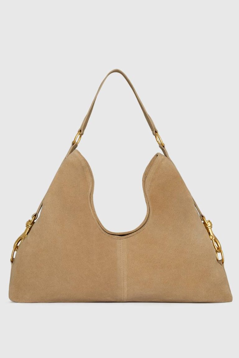 Large Buckle Hobo Hobo Bag Women Camel Rebecca Minkoff