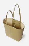 Large Leather Daily Tote In Cowhide Leather Shoulder Bags Vanessa Bruno Olive Women - Image 5