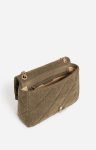 Large Linen Moon Bag Made In Italy Vanessa Bruno Women Khaki Quilted Bags - Image 2