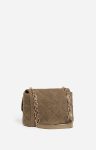 Large Linen Moon Bag Made In Italy Vanessa Bruno Women Khaki Quilted Bags - Image 3