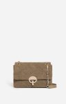 Large Linen Moon Bag Made In Italy Vanessa Bruno Women Khaki Quilted Bags