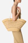 Large Reed Basket Elephant Grass Vanessa Bruno Ecru Shoulder Bags Women - Image 3