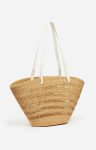 Large Reed Basket Elephant Grass Vanessa Bruno Ecru Shoulder Bags Women - Image 4