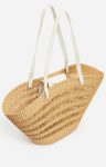 Large Reed Basket Elephant Grass Vanessa Bruno Ecru Shoulder Bags Women - Image 5