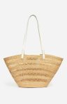 Large Reed Basket Elephant Grass Vanessa Bruno Ecru Shoulder Bags Women
