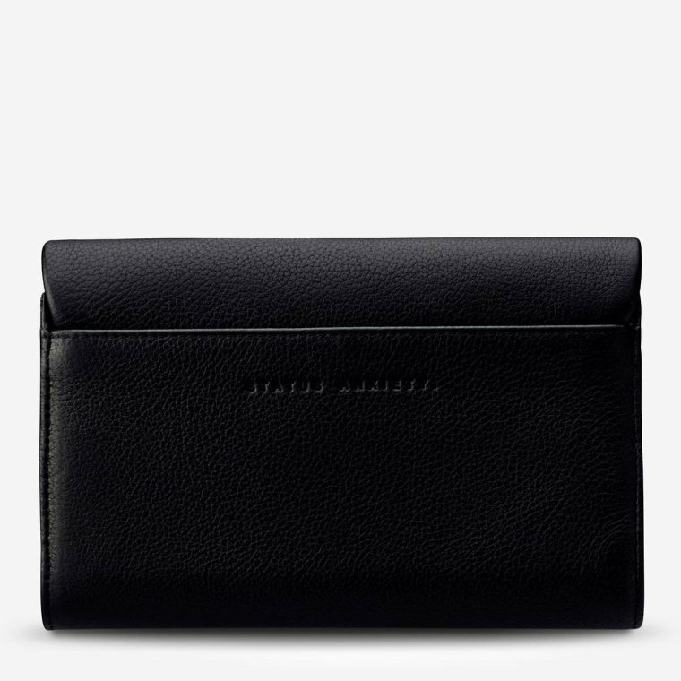 Large Status Anxiety Women Remnant Wallet - Black Black - Image 2
