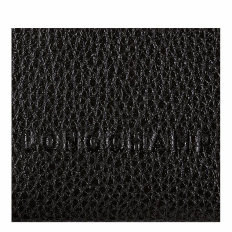 Le Foulonné Card Holder Black - Leather Cardholders & Coin Purses Longchamp Women Black - Image 3