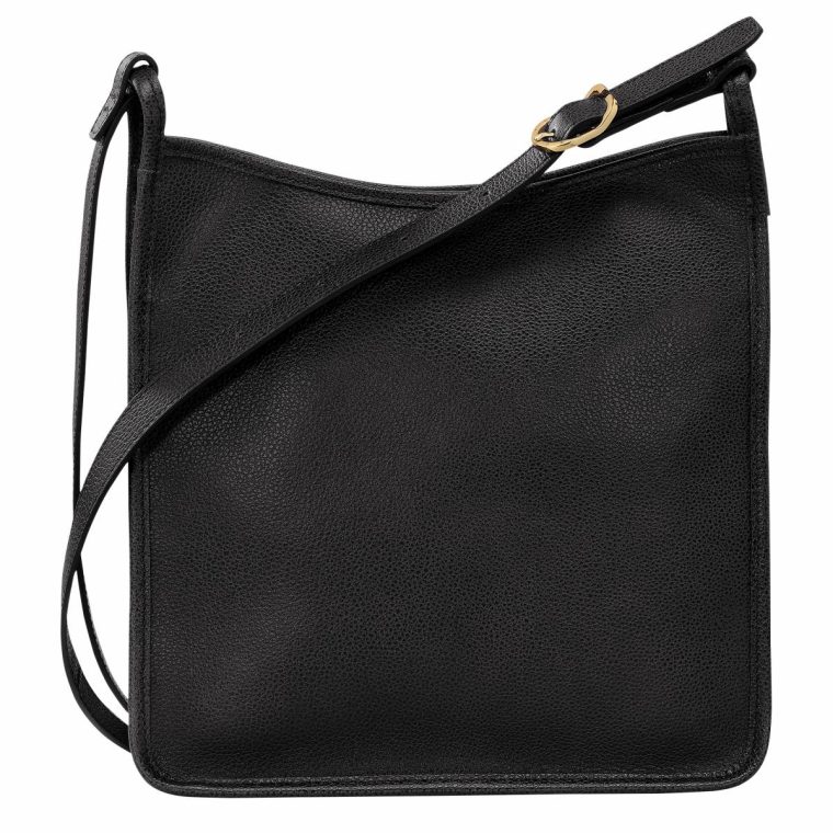 Le Foulonné M Crossbody Bag Black - Leather Longchamp Black Women Leather Bags - Image 4
