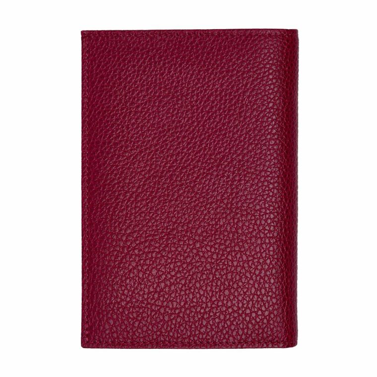 Le Foulonné Passport Cover Beetroot - Leather Beetroot Women Longchamp Pouches & Cases - Image 2