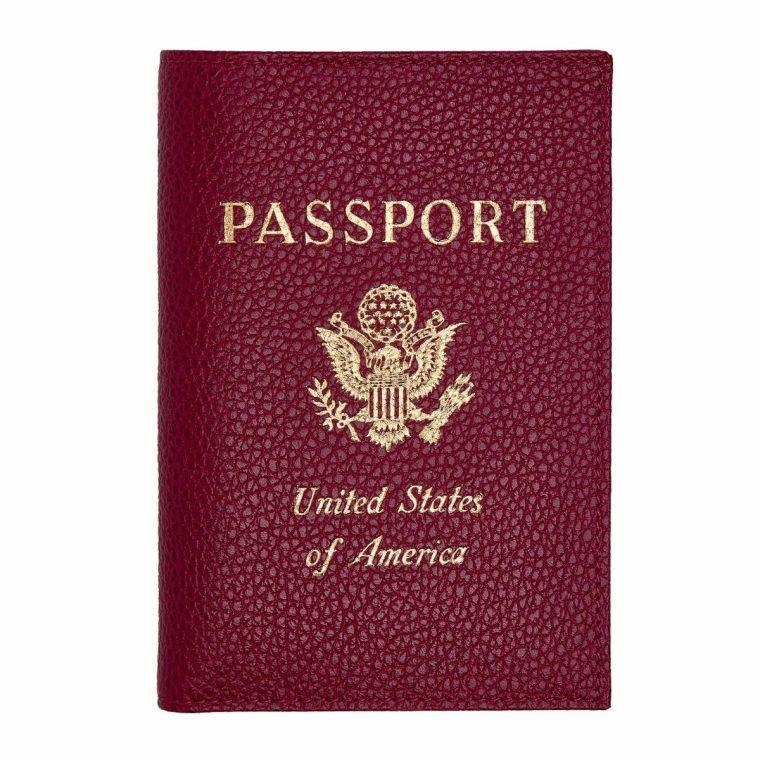Le Foulonné Passport Cover Beetroot - Leather Beetroot Women Longchamp Pouches & Cases