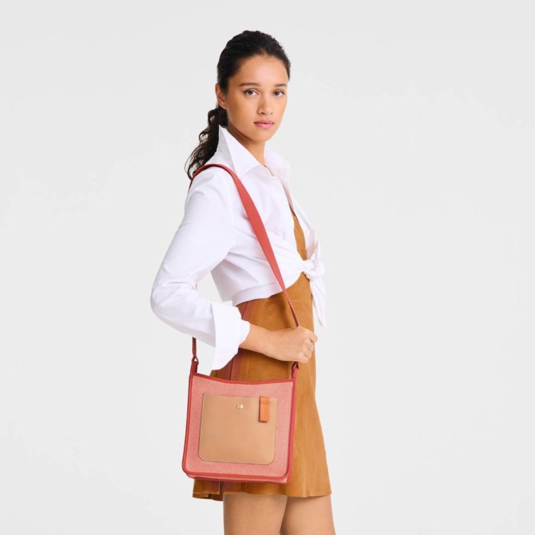 Le Foulonné S Crossbody Bag Tomato - Canvas Women Tomato Crossbody Bags Longchamp - Image 2