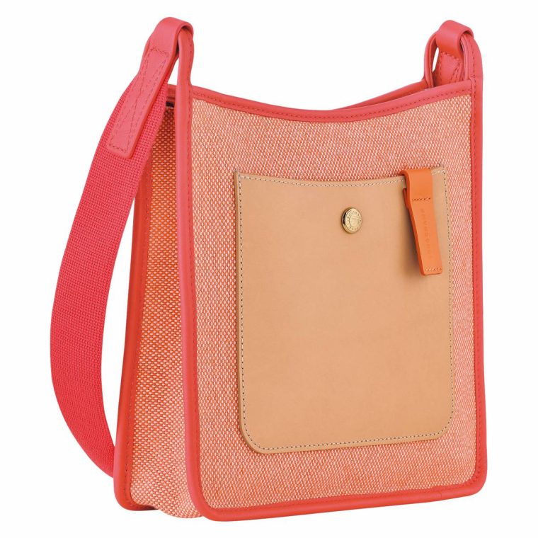 Le Foulonné S Crossbody Bag Tomato - Canvas Women Tomato Crossbody Bags Longchamp - Image 3