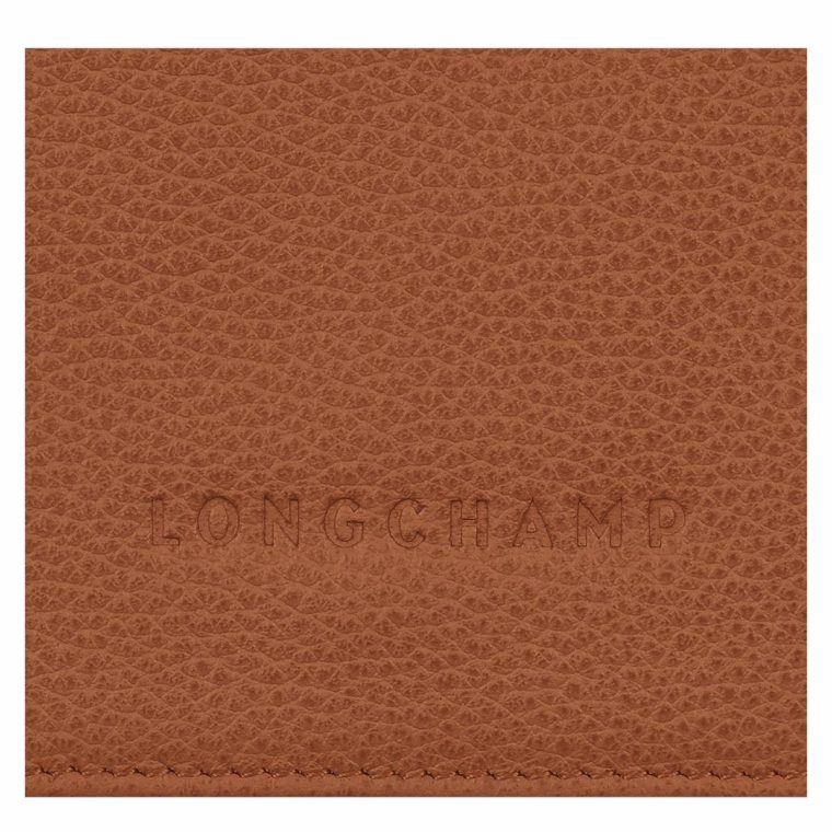 Le Foulonné Wallet Caramel - Leather Caramel Leather Wallets Longchamp Women - Image 4