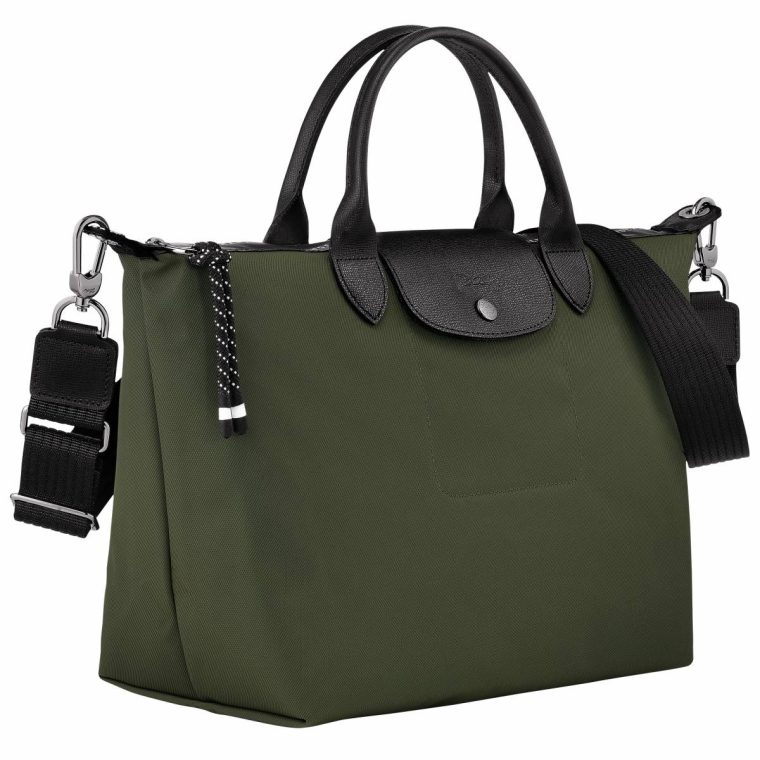 Le Pliage Energy L Handbag Khaki - Recycled Canvas Handbags Khaki Women Longchamp - Image 2