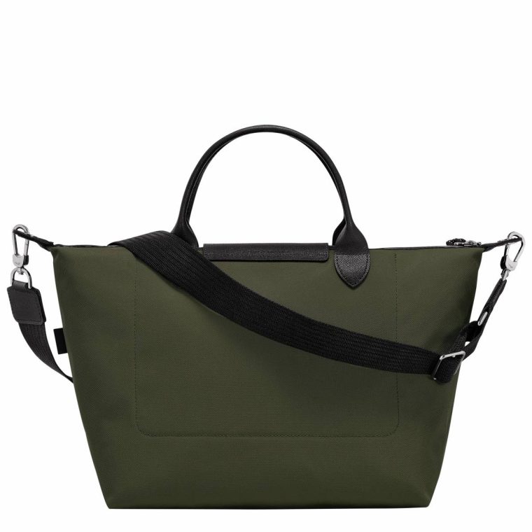 Le Pliage Energy L Handbag Khaki - Recycled Canvas Handbags Khaki Women Longchamp - Image 3
