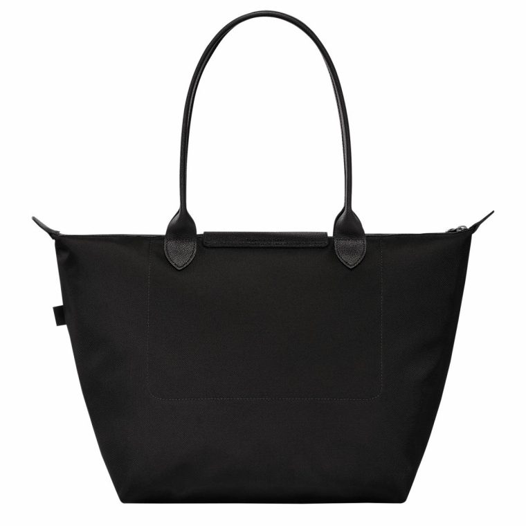 Le Pliage Energy L Tote Bag Black - Recycled Canvas Shoulder Bags Women Longchamp Black - Image 3