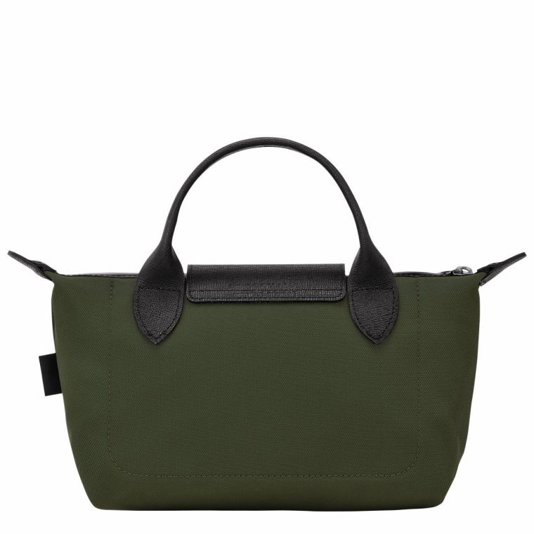 Le Pliage Energy Pouch Khaki - Recycled Canvas Khaki Longchamp Pouches & Cases Women - Image 3