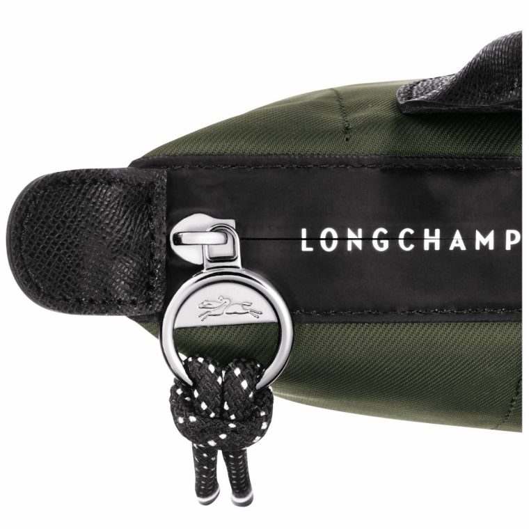Le Pliage Energy Pouch Khaki - Recycled Canvas Khaki Longchamp Pouches & Cases Women - Image 5