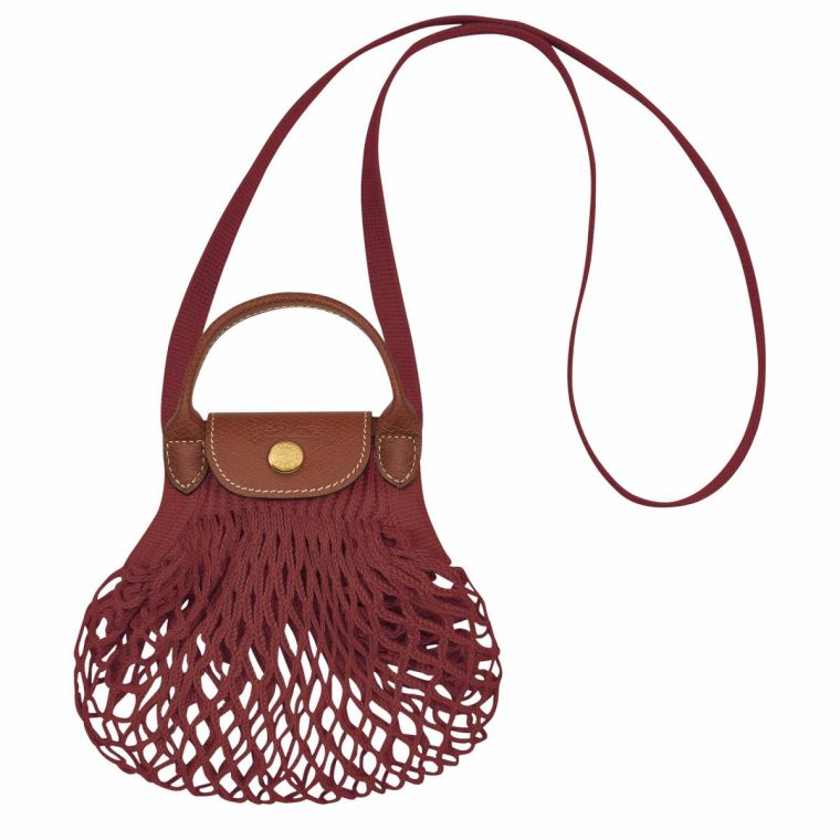 Le Pliage Filet Xs Mesh Bag Mahogany - Canvas Women Mahogany Mini Bags Longchamp