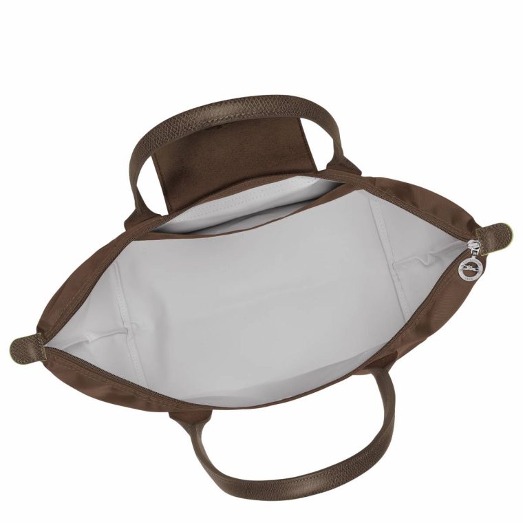 Le Pliage Green L Tote Bag Terra - Recycled Canvas Women Longchamp Shoulder Bags Terra - Image 3