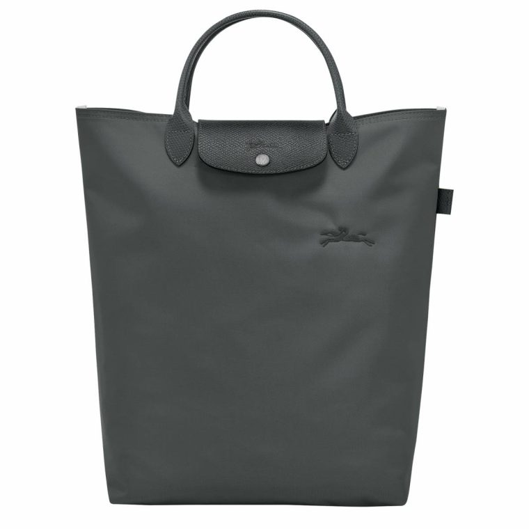 Le Pliage Green M Tote Bag Graphite - Canvas Women Handbags Longchamp Graphite