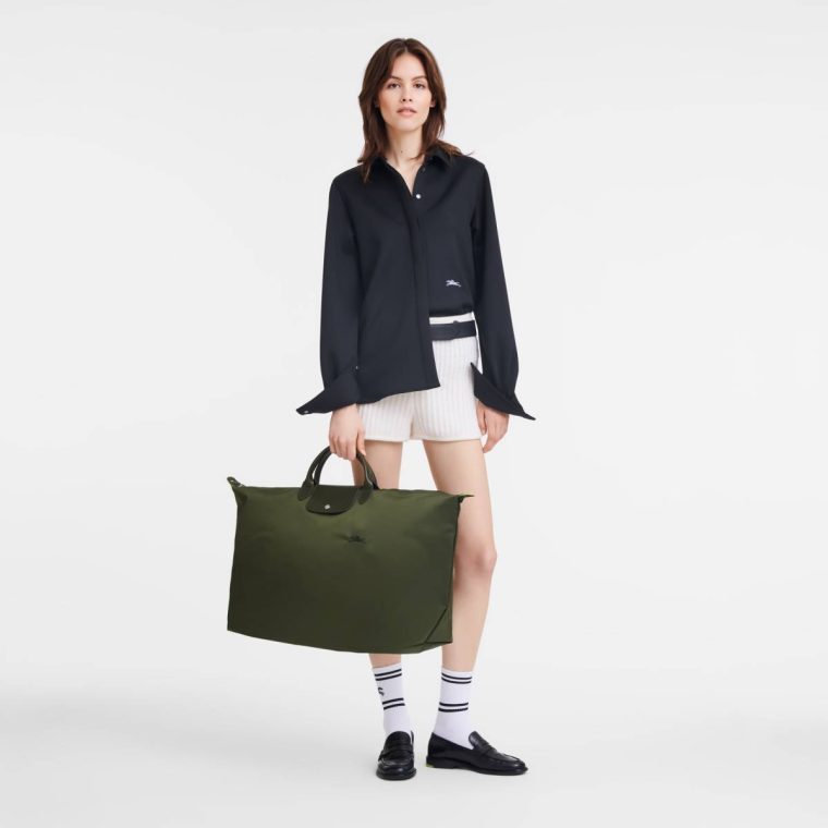 Le Pliage Green Xl Travel Bag Forest - Recycled Canvas Longchamp Forest Women Travel Bags