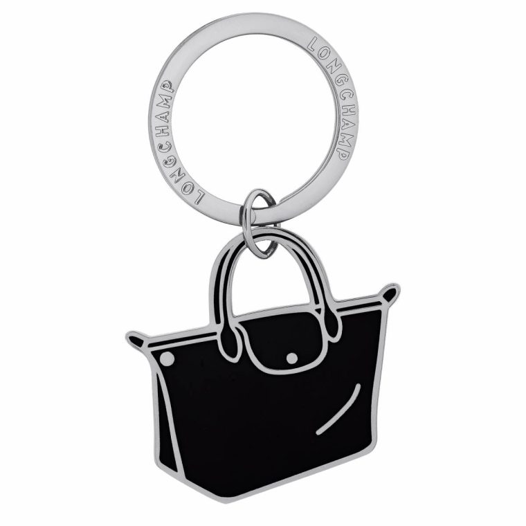 Le Pliage Key Rings Black - Metal Longchamp Women Keyrings Black