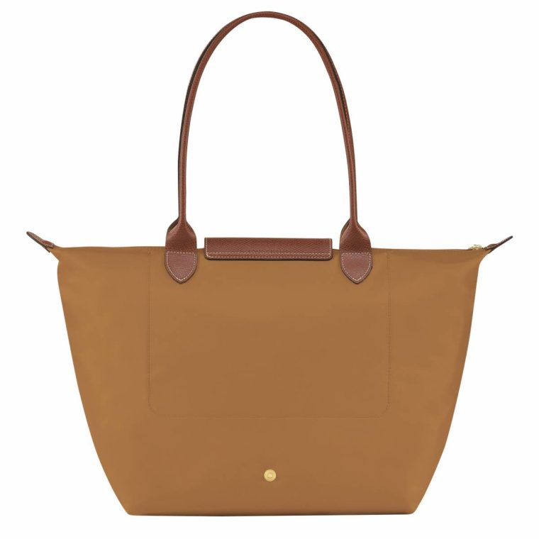 Le Pliage Original L Tote Bag Fawn - Recycled Canvas Shoulder Bags Fawn Women Longchamp - Image 3