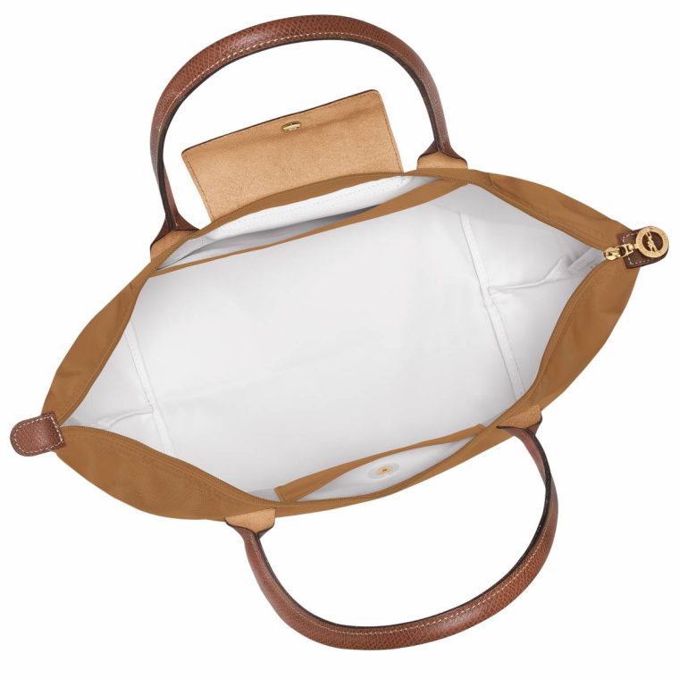 Le Pliage Original L Tote Bag Fawn - Recycled Canvas Shoulder Bags Fawn Women Longchamp - Image 4