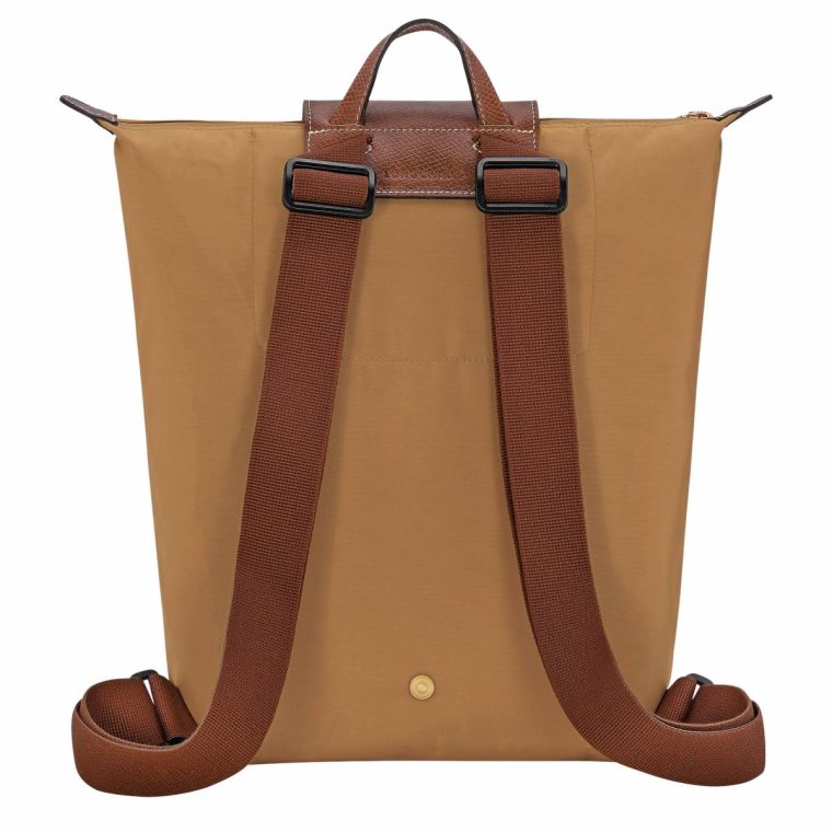 Le Pliage Original M Backpack Fawn - Canvas Longchamp Women Fawn Backpacks - Image 4