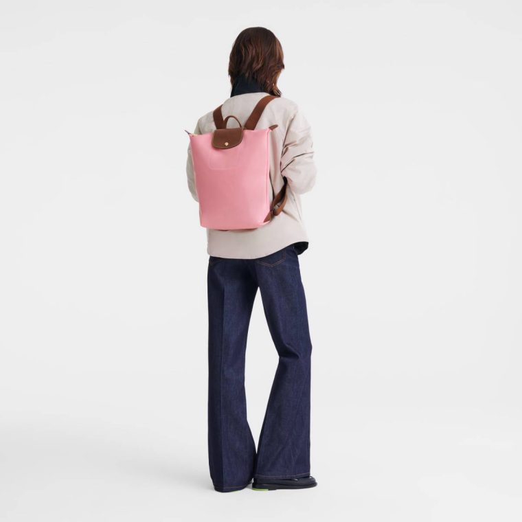 Le Pliage Original M Backpack Marshmallow - Canvas Women Backpacks Marshmallow Longchamp - Image 2