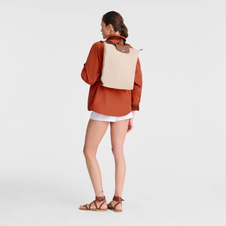Le Pliage Original M Backpack Paper - Canvas Women Longchamp Paper Backpacks - Image 2