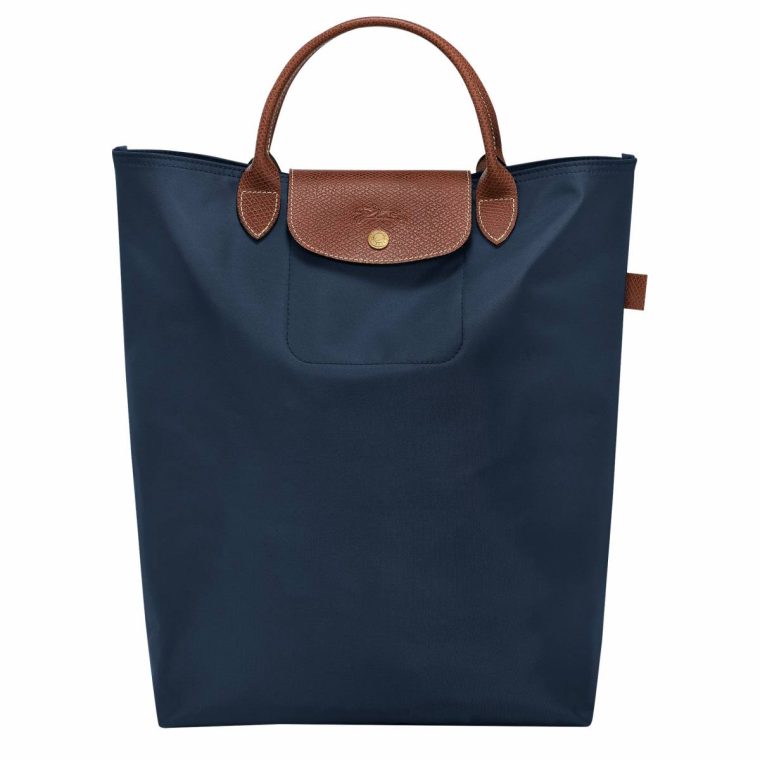 Le Pliage Original M Tote Bag Navy - Canvas Navy Longchamp Women Handbags