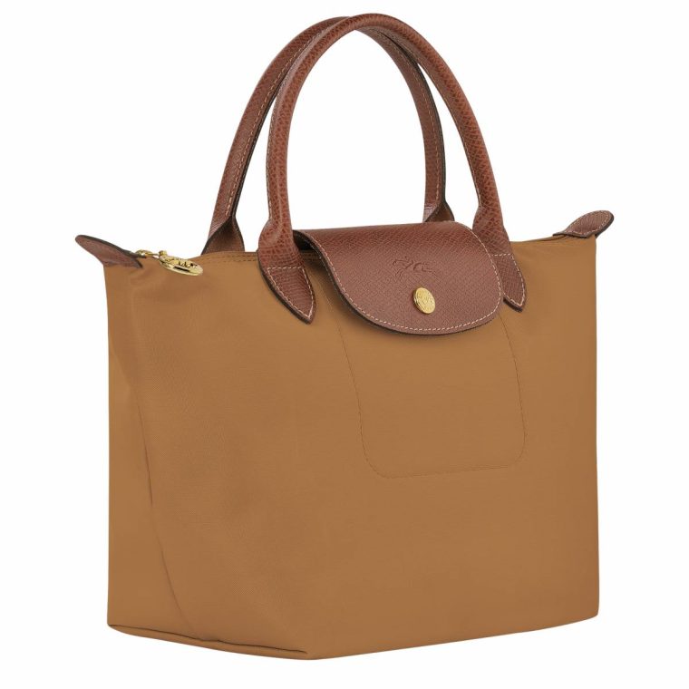 Le Pliage Original S Handbag Fawn - Recycled Canvas Longchamp Handbags Fawn Women - Image 2